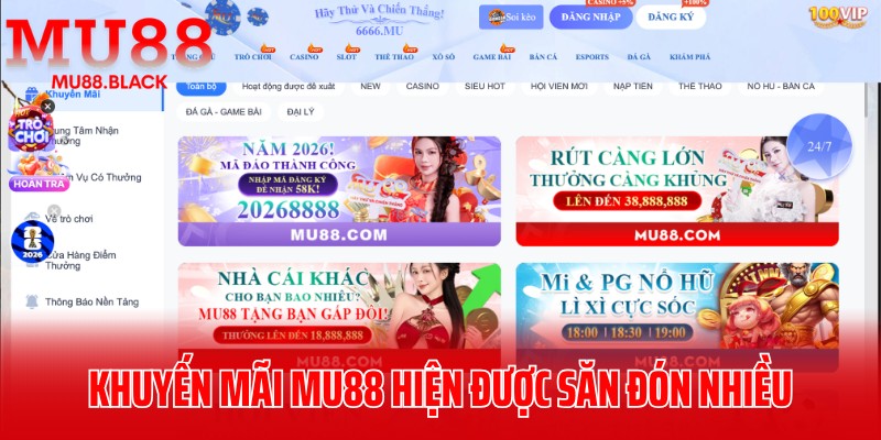Top khuyến mãi MU88 hiện được săn đón nhiều